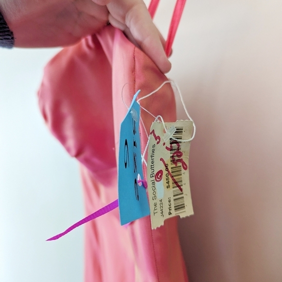 Vintage Y2K Color Shift Silk  Mermaid Formal Evening Gown - Picture 10 of 13